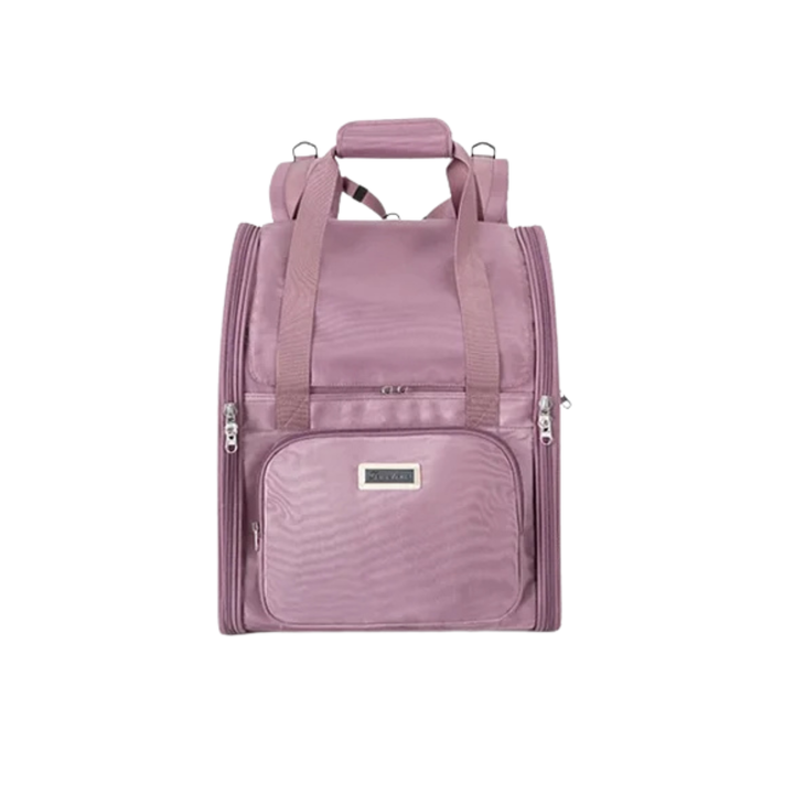Truelove Pet Outdoor Travel Water Resistance Fabric Pet Shoulder Backpack- Wisful Mauve - Rufftail Pune
