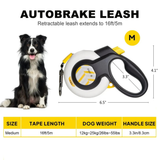 Fida AutoBrake Retractable Dog Leash- White Medium product image 9 - Rufftail Pune