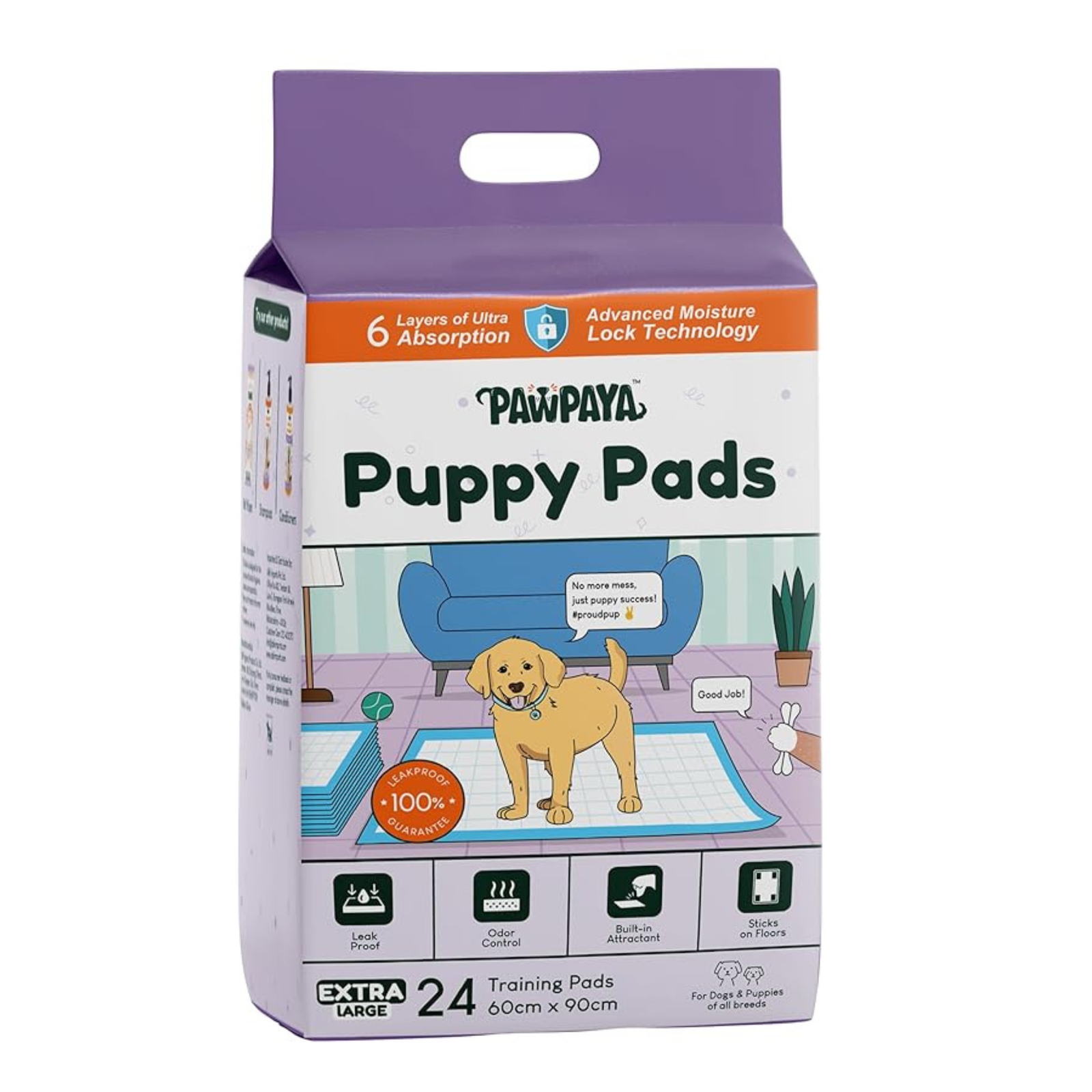 Pawpaya Puppy Training Pads XL - 24 pcs