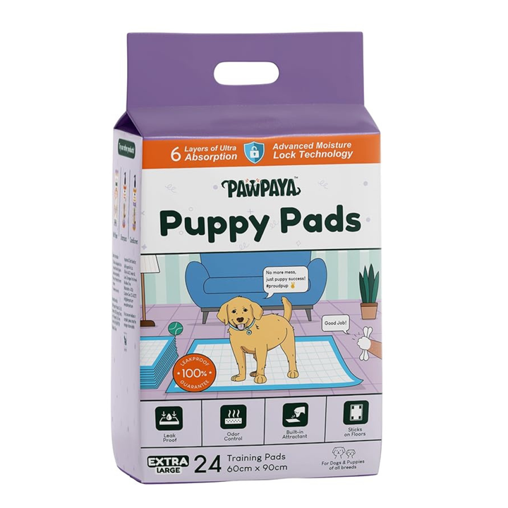 Pawpaya Puppy Training Pads XL- 24 pcs - Rufftail Pune