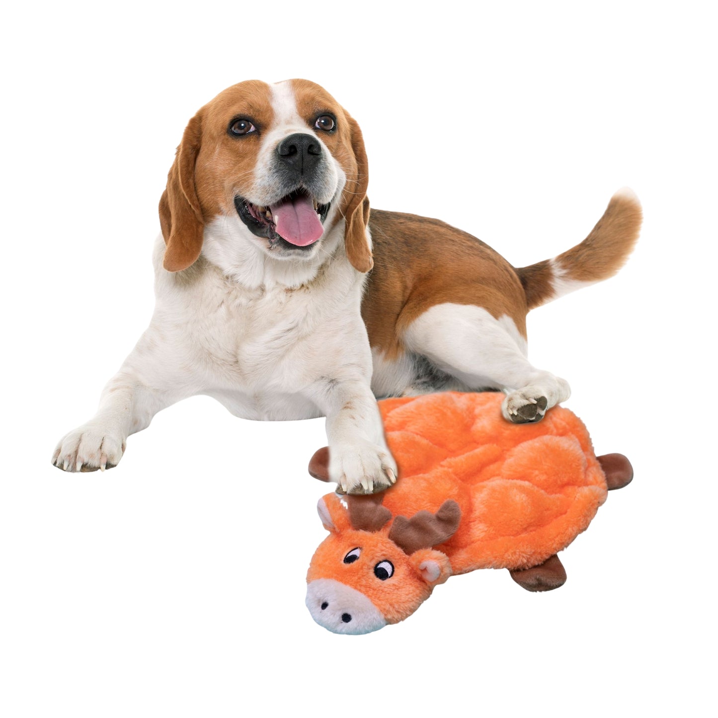 Zippy Paws Squeakie Crawler - Moody the Moose 7 Squeaky Cuddle Dog Toy