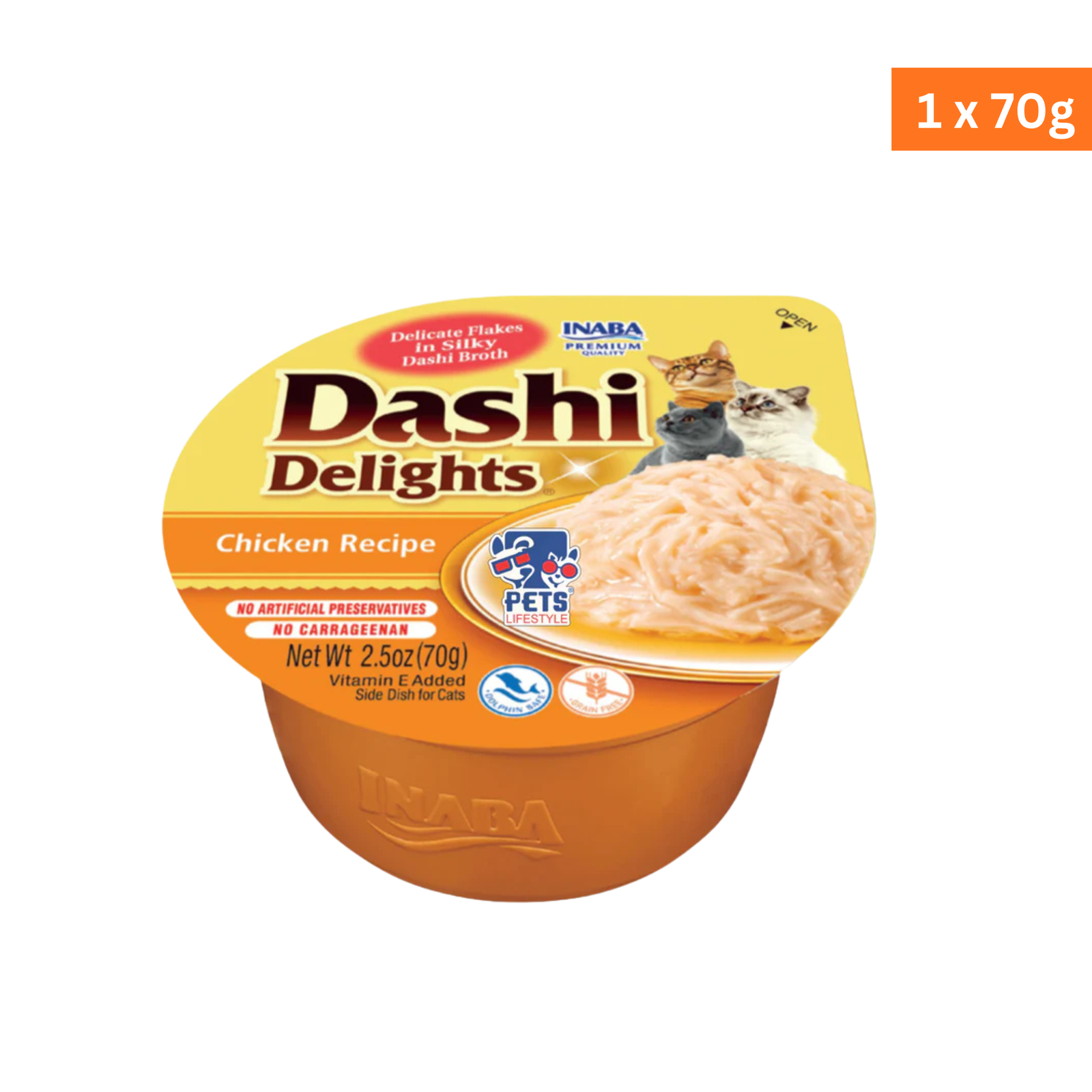 Inaba Dashi Delights Chicken Recipe Hydrating Wet Cat Treat & Topper