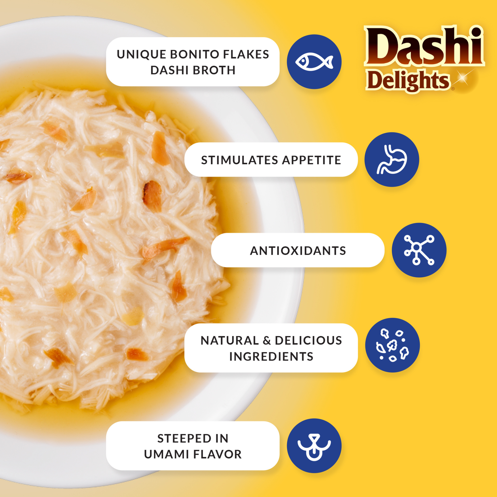 Inaba Dashi Delights Chicken With Tuna & Salmon Recipe Wet Cat Treat & Topper product image 4 - Rufftail Pune