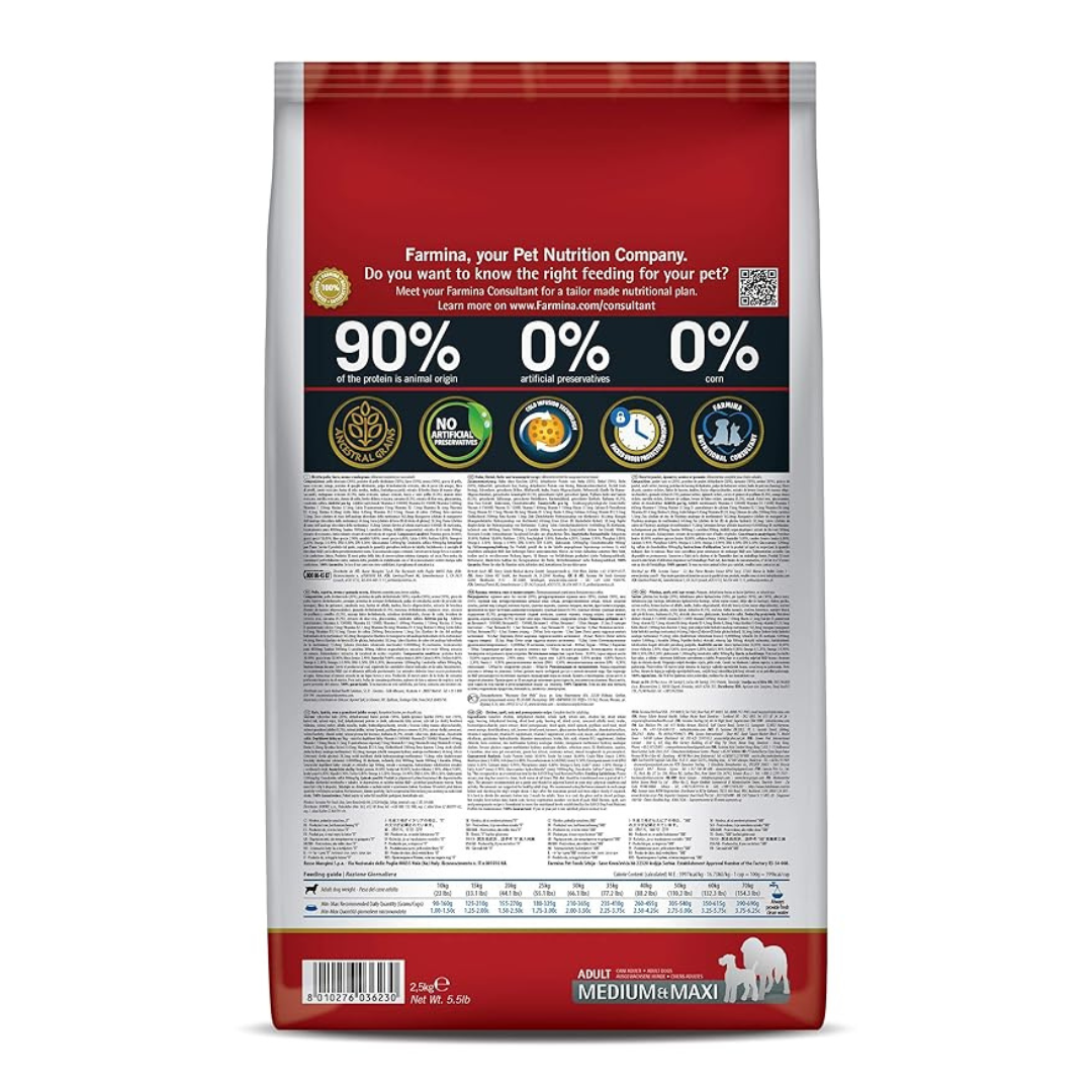 Farmina N&D Chicken, Spelt, oats, & Pomegranate Adult Medium Maxi Dry Dog Food