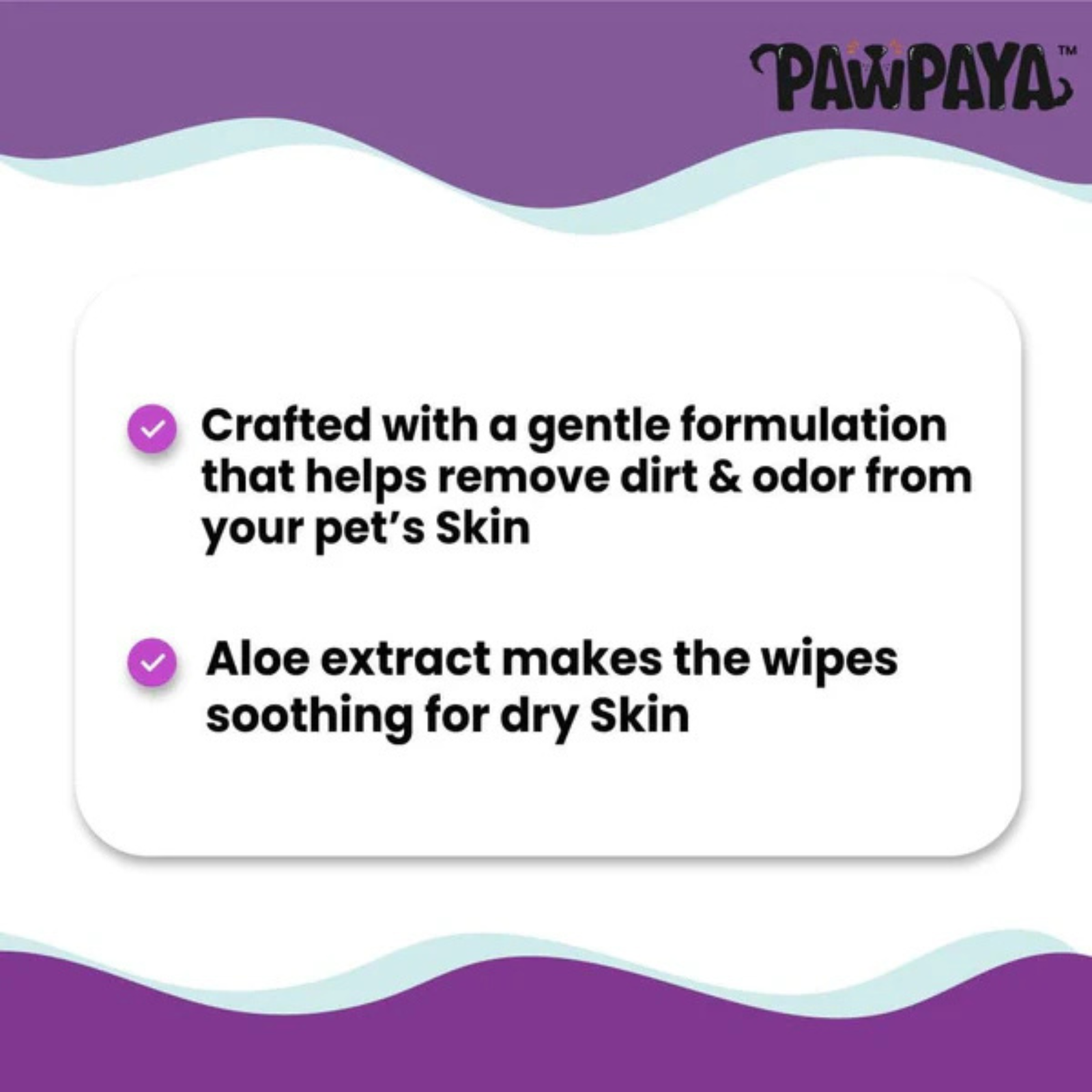 Pawpaya Eye Wipes for Dogs and Cats - Vanilla Scented (40 pcs) - Rufftail