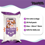Pawpaya Eye Wipes for Dogs and Cats - Vanilla Scented (40 pcs) - Rufftail