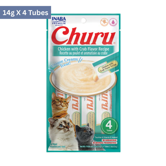 Inaba Churu Chicken with Crab Flavor Recipe Cat Treats