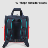 Truelove Pet Outdoor Travel Water Resistance Fabric Pet Shoulder Backpack  - White Sand / Dazzling Blue