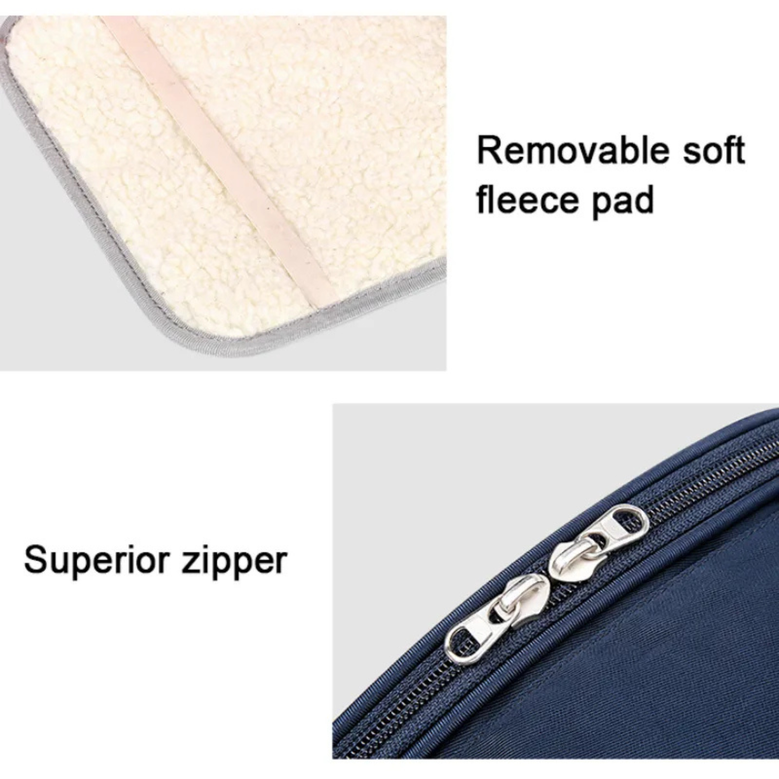 Truelove Pet Outdoor Travel Water Resistance Fabric Pet Shoulder Backpack  - White Sand / Dazzling Blue