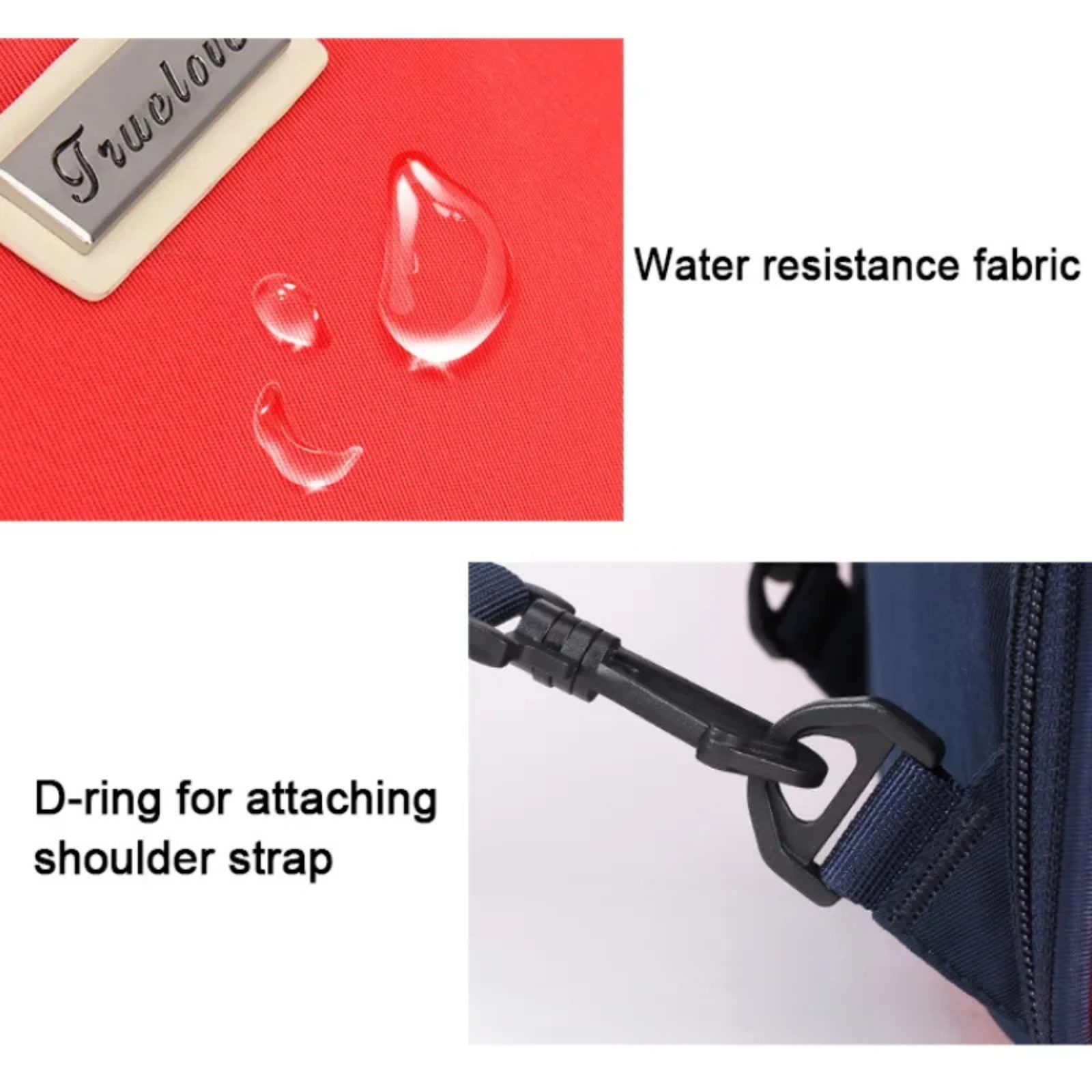 Truelove Pet Outdoor Travel Water Resistance Fabric Pet Shoulder Backpack  - White Sand / Dazzling Blue