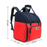 Truelove Pet Outdoor Travel Water Resistance Fabric Pet Shoulder Backpack  - White Sand / Dazzling Blue