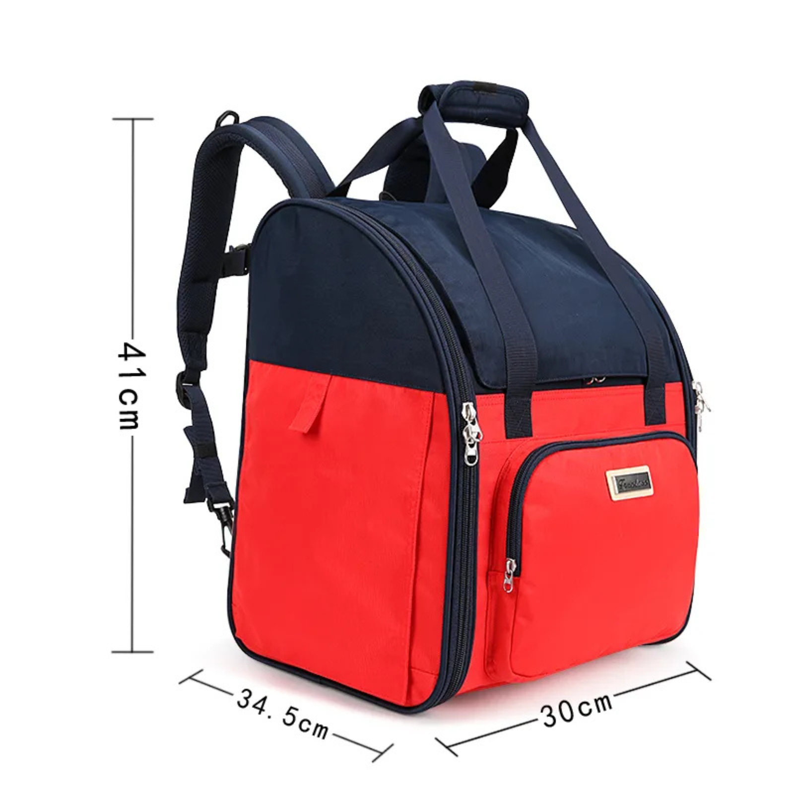 Truelove Pet Outdoor Travel Water Resistance Fabric Pet Shoulder Backpack  - White Sand / Dazzling Blue