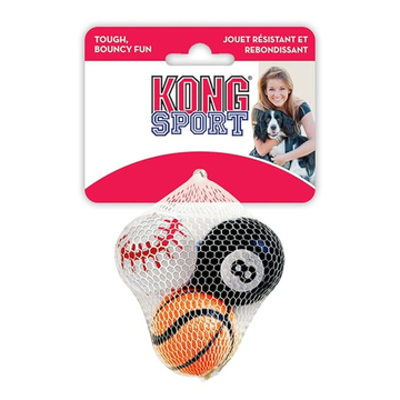 KONG Sport Balls Dog Toy - Safe, Bouncy Fetch Tennis Ball X-small (Pack of 3)