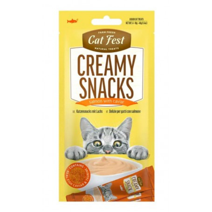 CatFest Caviar Salmon - 40 g (4 Tubes)