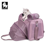 Truelove 1 Side Expandable Duffle Carrier Travel Pet Backpack - Heather Gray