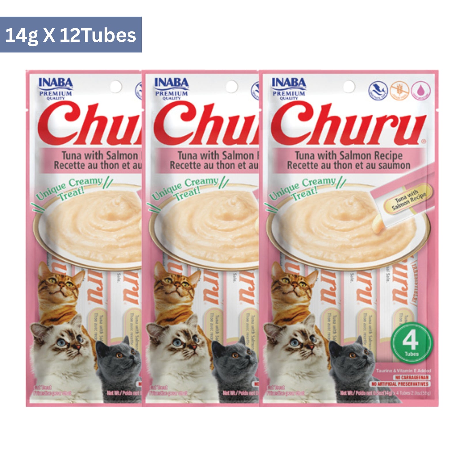 Inaba Churu Tuna with Salmon Recipe Cat Treats product image 2 - Rufftail Pune