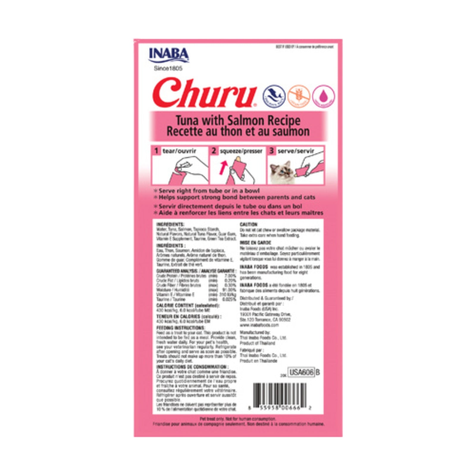 Inaba Churu Tuna with Salmon Recipe Cat Treats product image 4 - Rufftail Pune