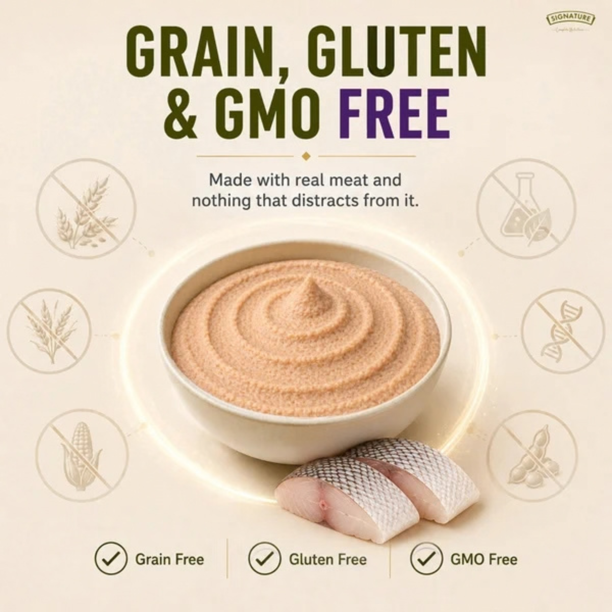 Signature Grain Zero Ocean Fish Mousse Kitten Cat Wet Food