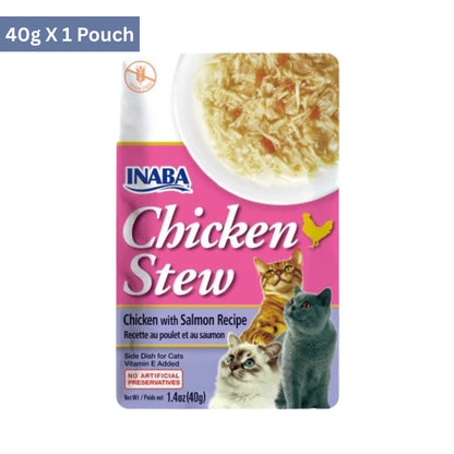 Inaba Chicken Stew: Chicken with Salmon Recipe Cat Treat