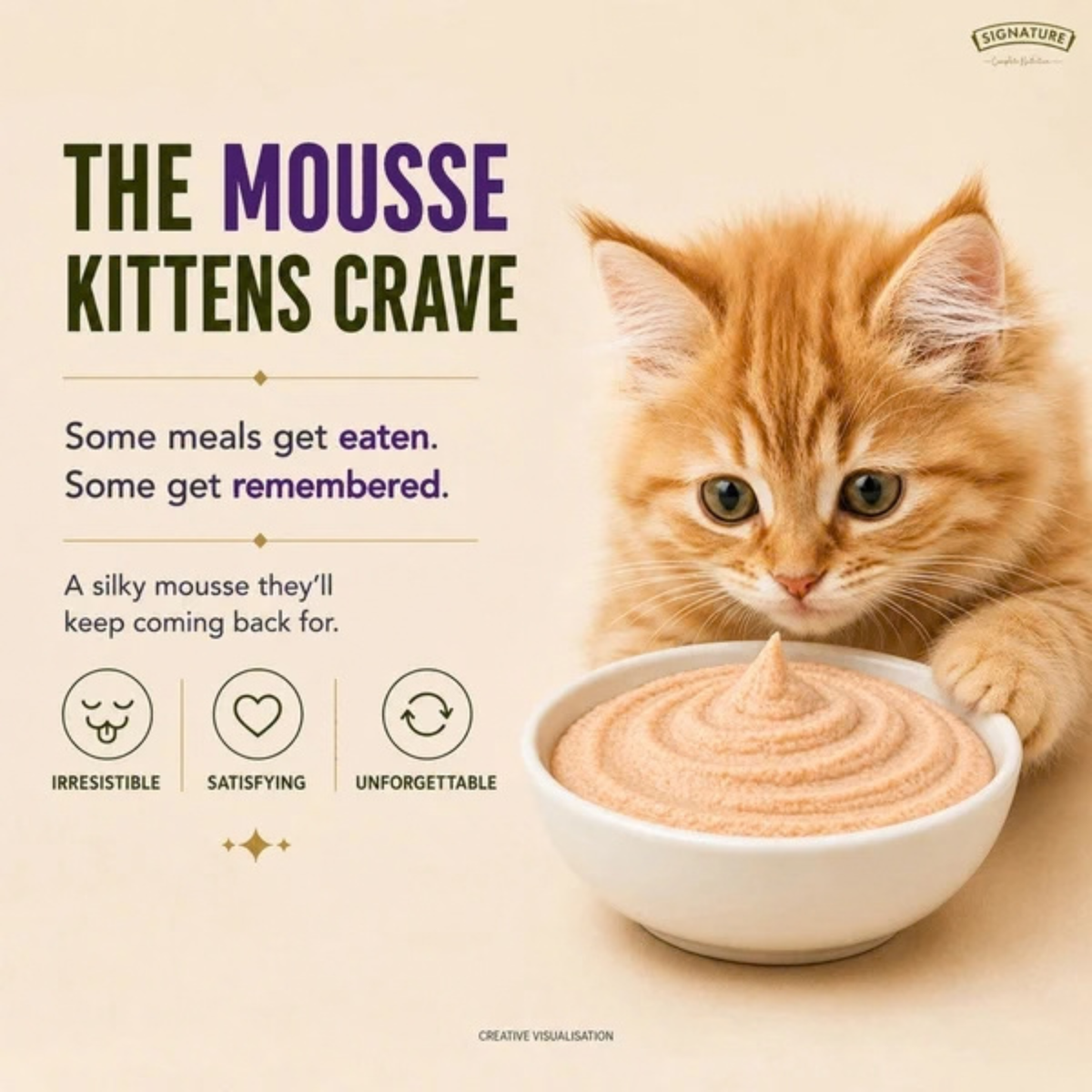 Signature Grain Zero Ocean Fish Mousse Kitten Cat Wet Food