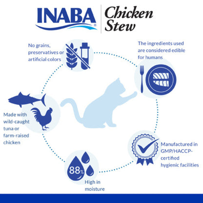 Inaba Chicken Stew: Chicken with Salmon Recipe Cat Treat