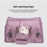 Truelove 1 Side Expandable Duffle Carrier Travel Pet Backpack - Heather Gray