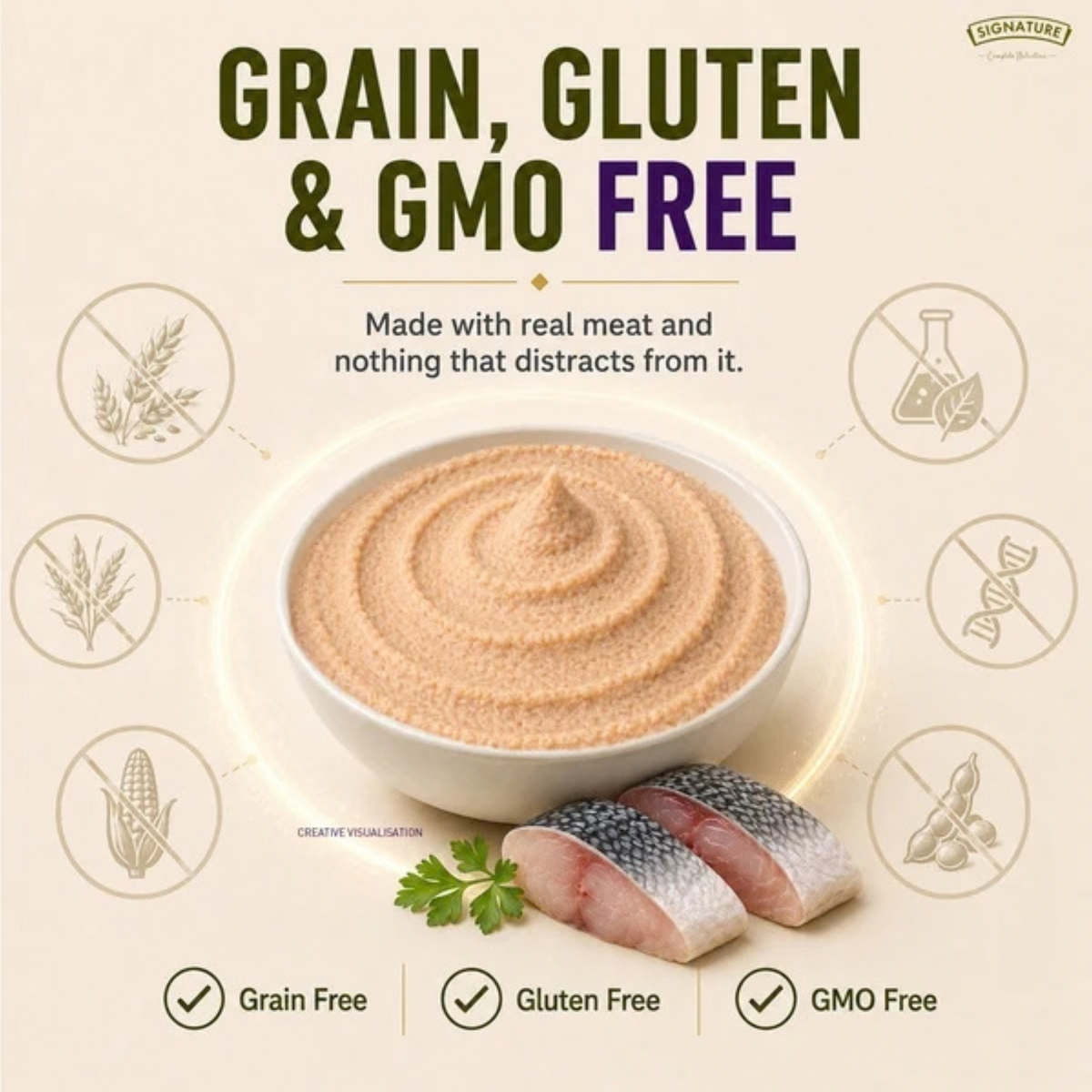 Signature Grain Zero Ocean Fish Mousse Adult Cat Wet Food