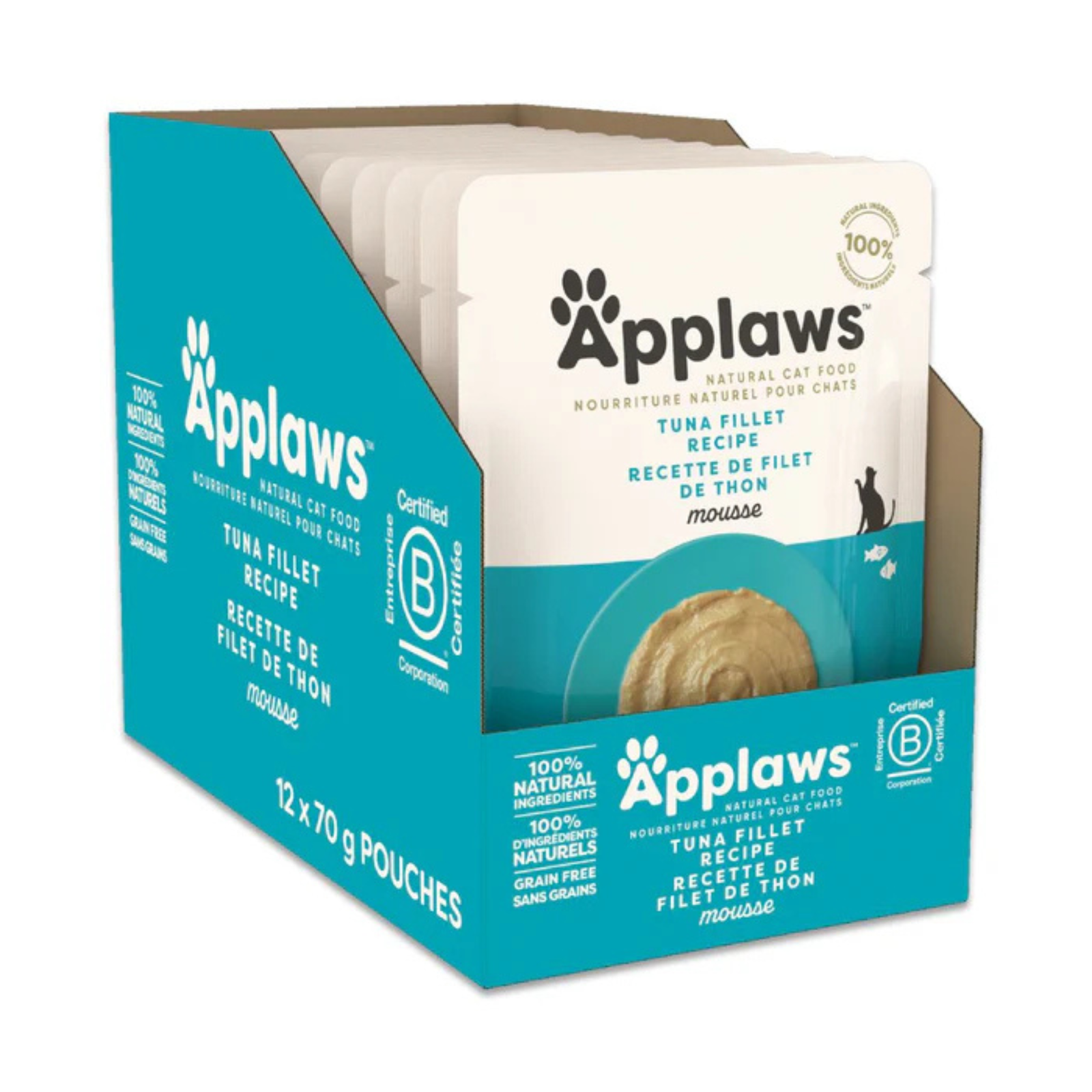 Applaws Cat Wet Food Tuna Fillet Recipe Mousse- Complete Cat Food product image 2 - Rufftail Pune