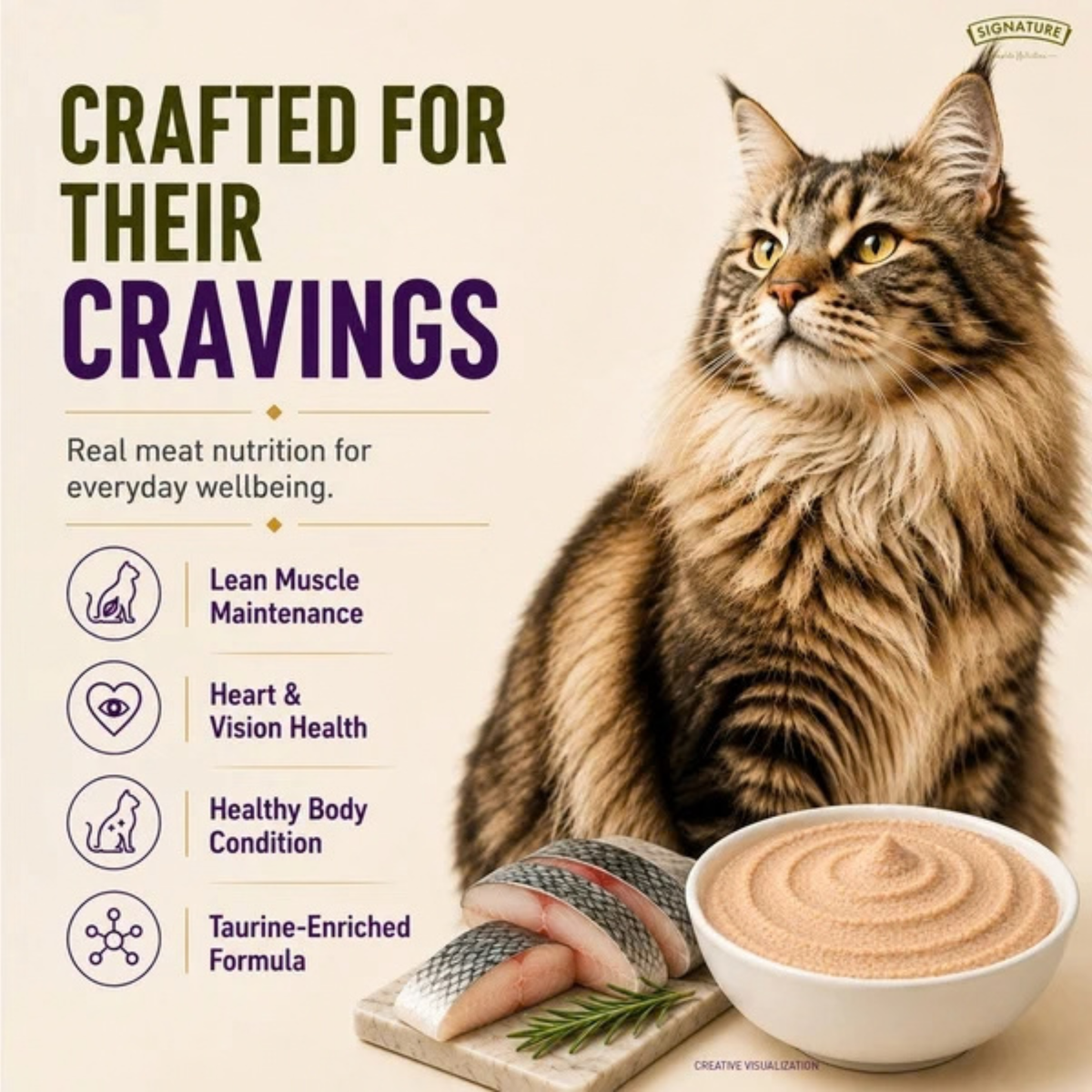 Signature Grain Zero Ocean Fish Mousse Adult Cat Wet Food