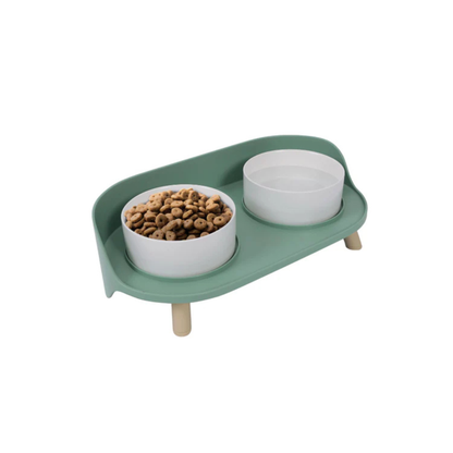 M-Pets ALTITUDE Double Raised Pet Bowls - Rufftail