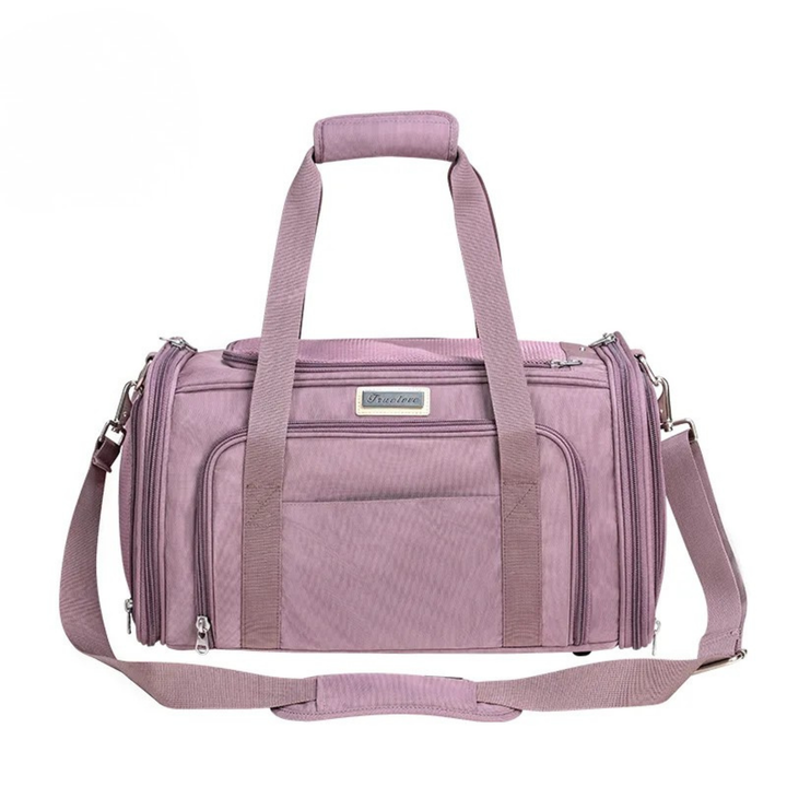 Truelove 3 Side Expandable Duffle Carrier Travel Pet Backpack- Wistful Mauve (L) - Rufftail Pune