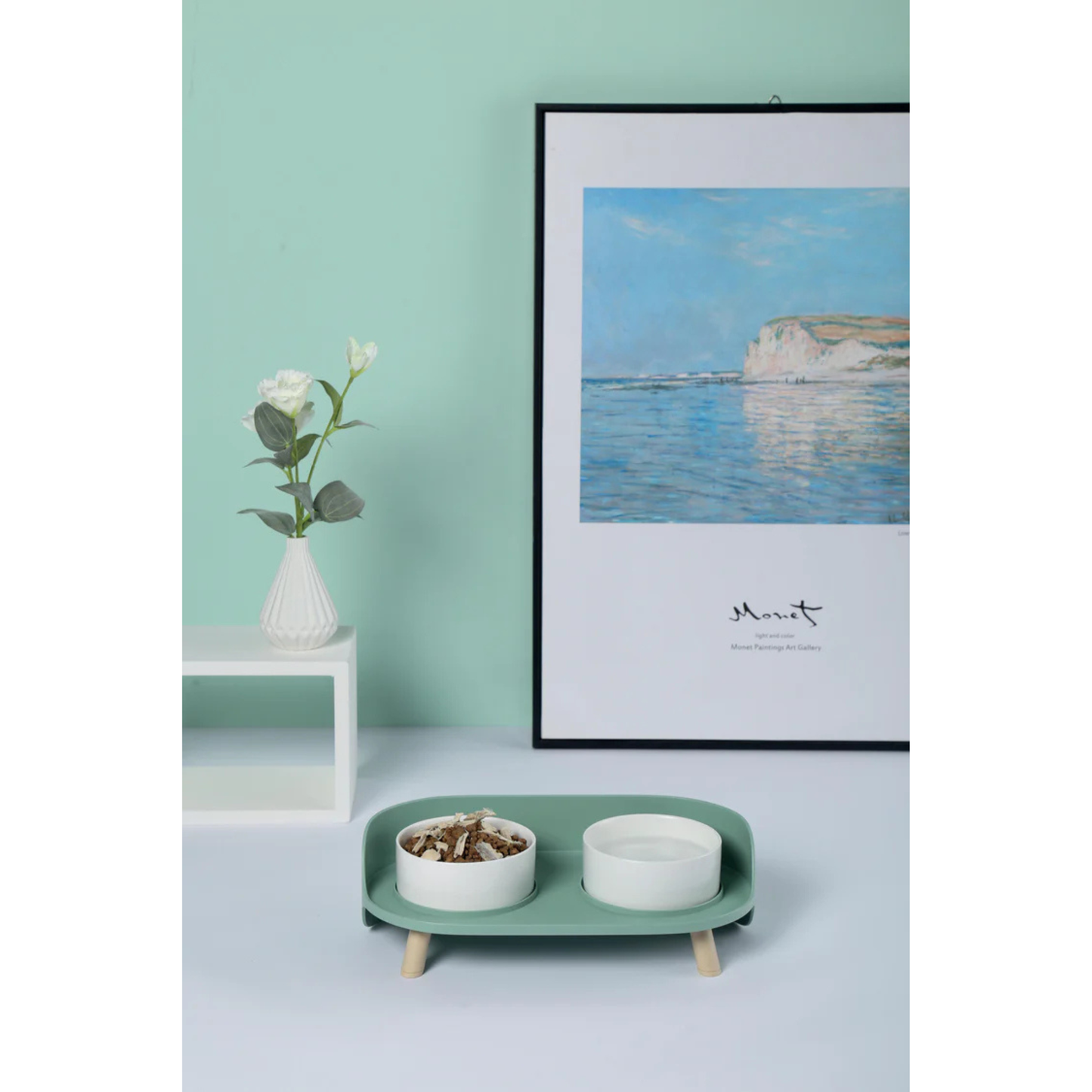 M-Pets ALTITUDE Double Raised Pet Bowls - Rufftail