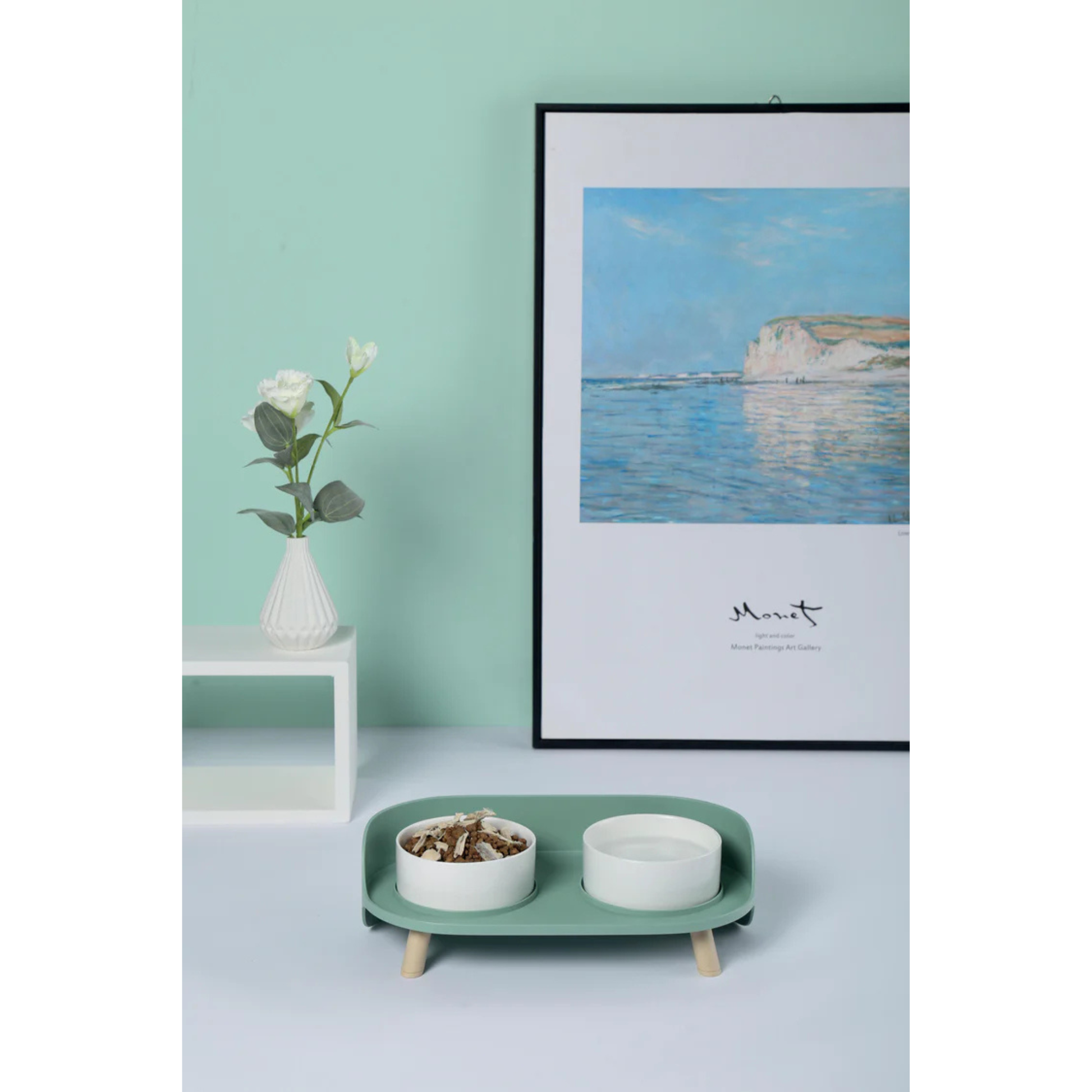 M-Pets ALTITUDE Double Raised Pet Bowls - Rufftail