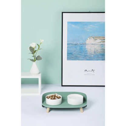 M-Pets ALTITUDE Double Raised Pet Bowls - Rufftail