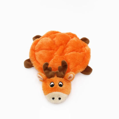 Zippy Paws Squeakie Crawler - Moody the Moose 7 Squeaky Cuddle Dog Toy