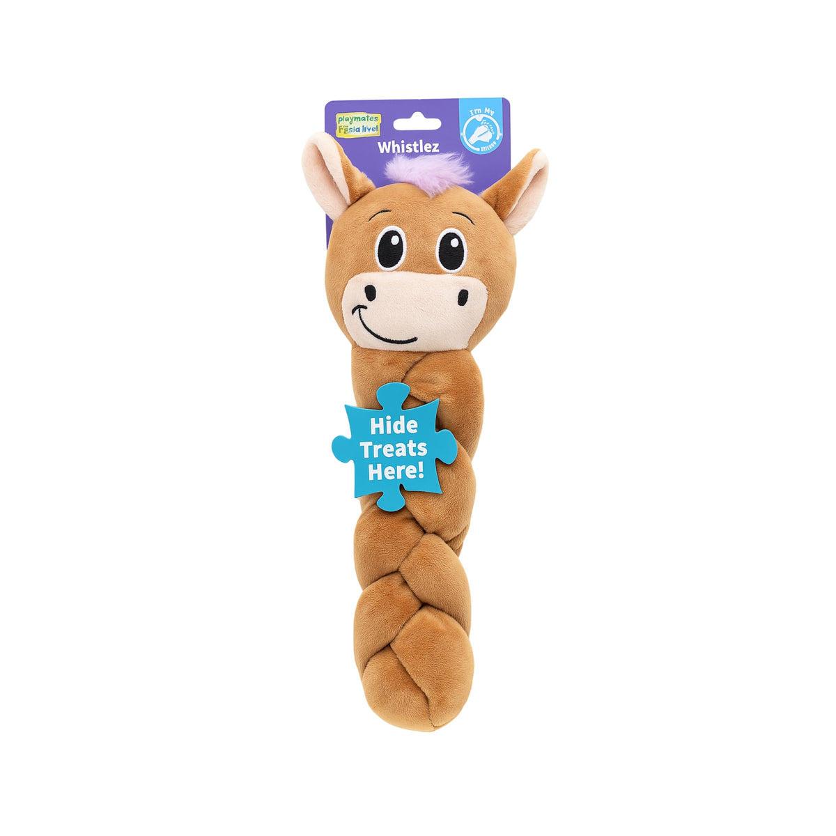 Outward Hound Twistiez Highland Cow Long, Floppy Treat Puzzle Toy