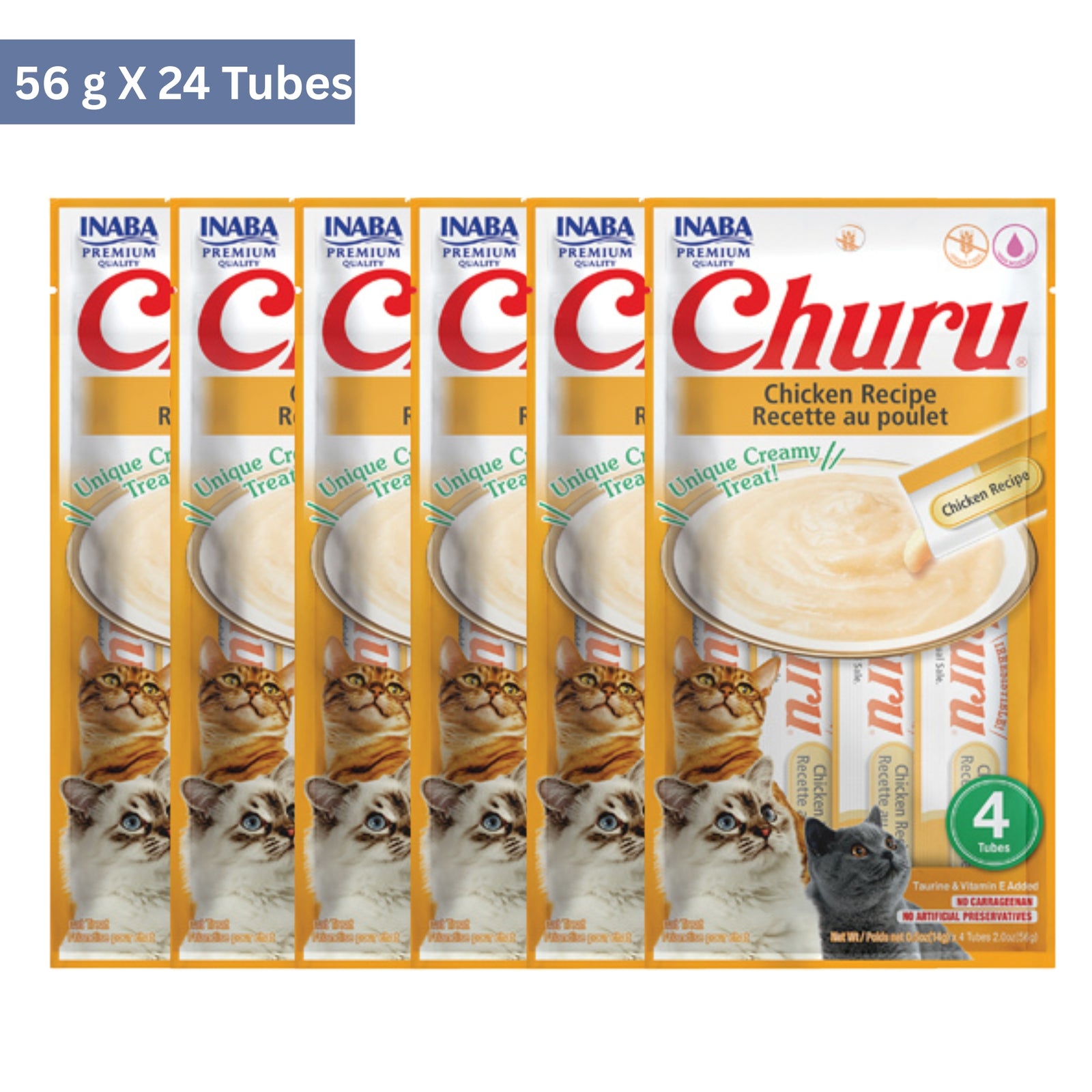 Inaba Churu Chicken Recipe Cat Treat (56 g) product image 3 - Rufftail Pune