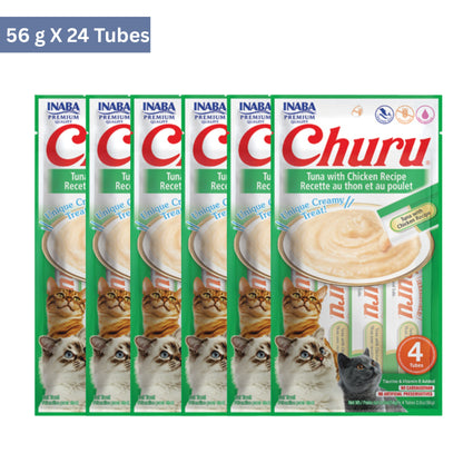 Inaba Churu Tuna with Chicken Recipe Cat Treat (56 g)
