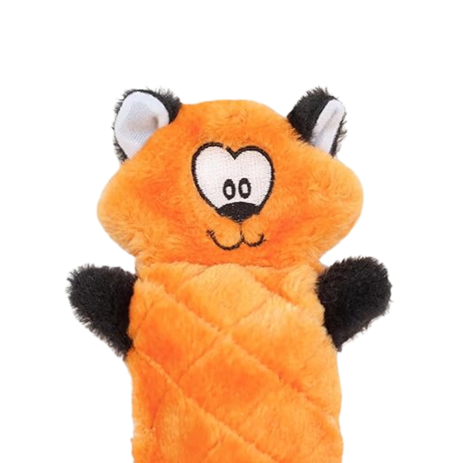 ZippyPaws Jigglerz Squeaky Plush No Stuffing Dog Toy- Fox product image 2 - Rufftail Pune