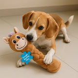 Outward Hound Twistiez Highland Cow Long, Floppy Treat Puzzle Toy