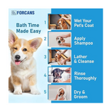 Forcans Mild Olive Shampoo For Dogs- Long Coats, Moisturizing & Soothing Formula (300 ml) product image 6 - Rufftail Pune