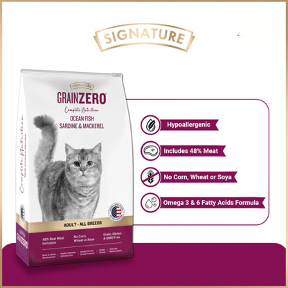 Signature Grain Zero Adult Dry Cat Food (All Breed Formula) - Rufftail