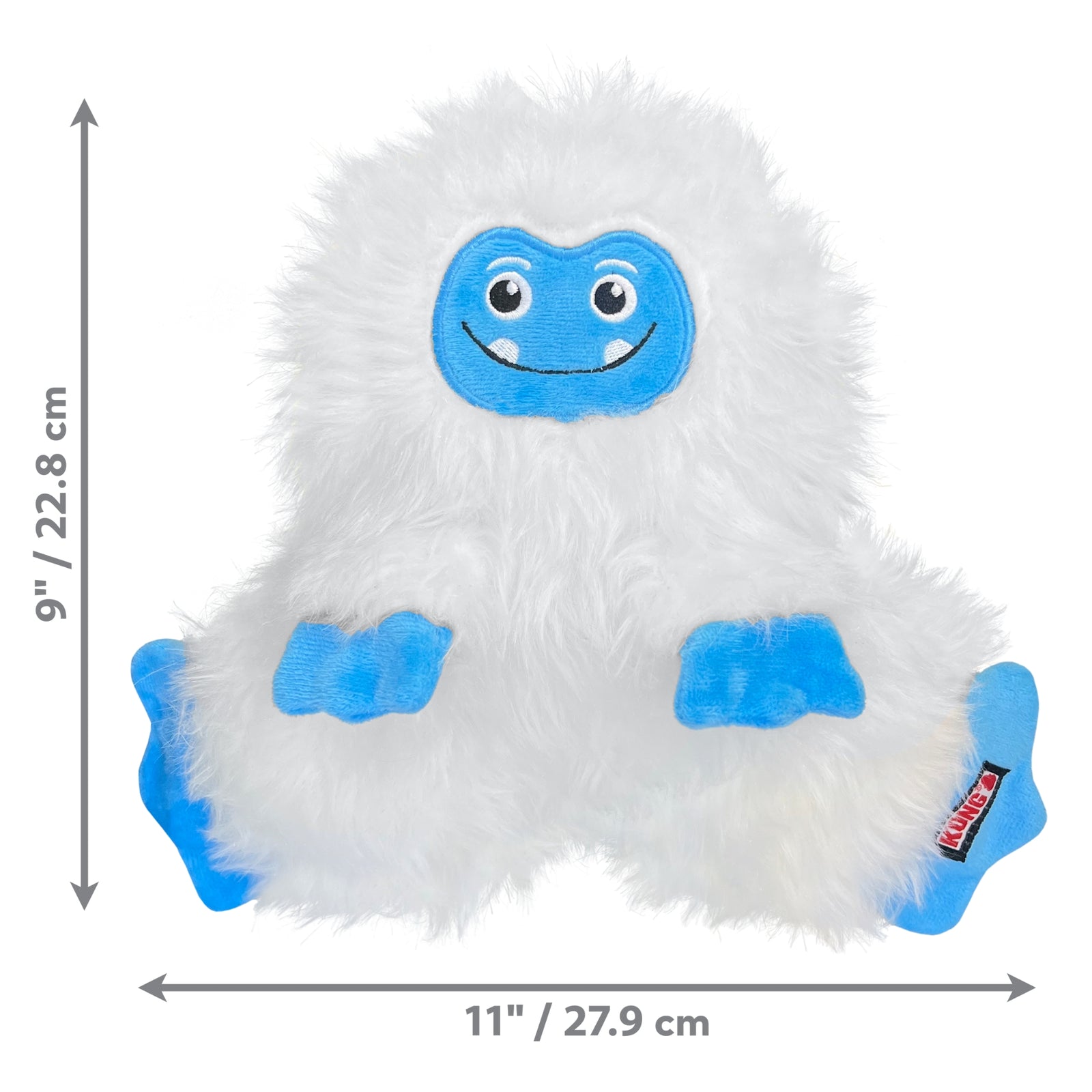KONG Holiday Frizzles Yeti Dog Toy - Fun & Cozy for Dogs - Rufftail