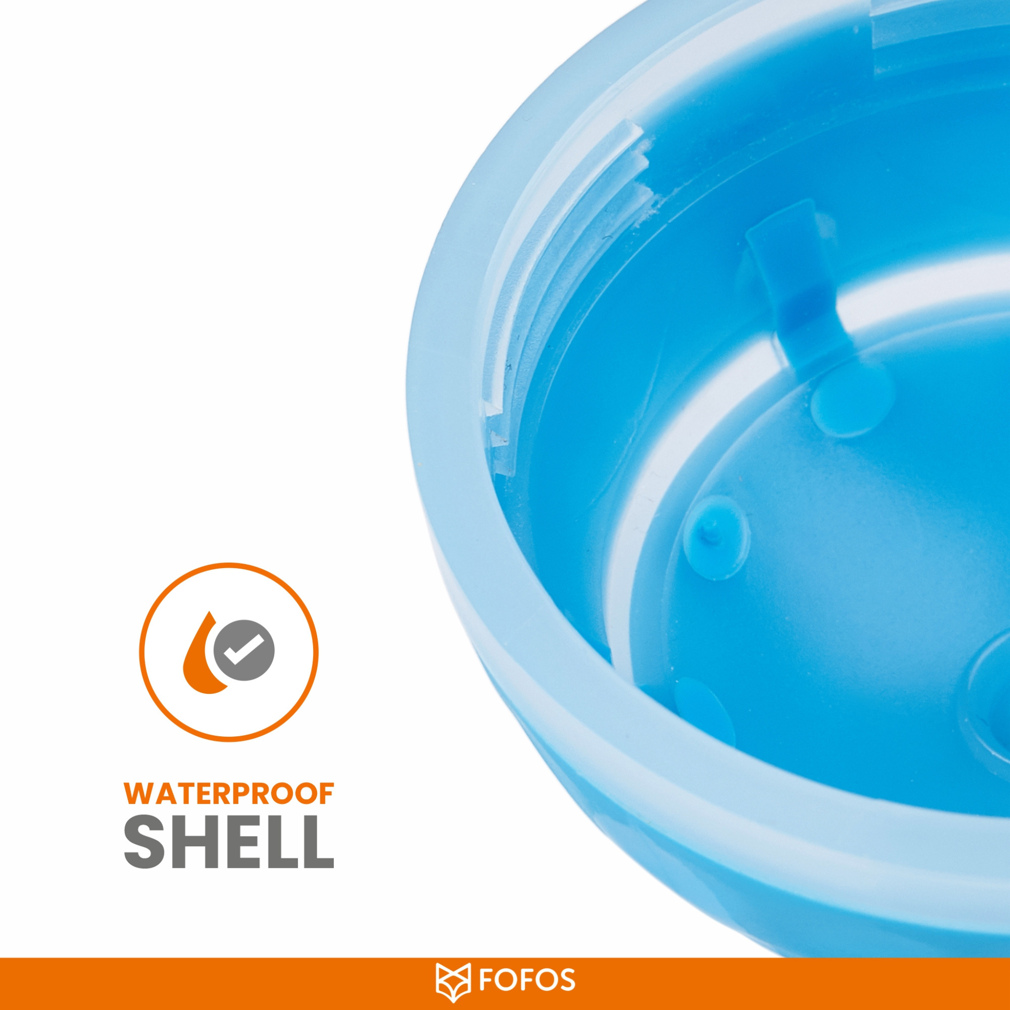 BarkButler x FOFOS Active Rolling Ball Dog Toy - Blue, with LED Lights