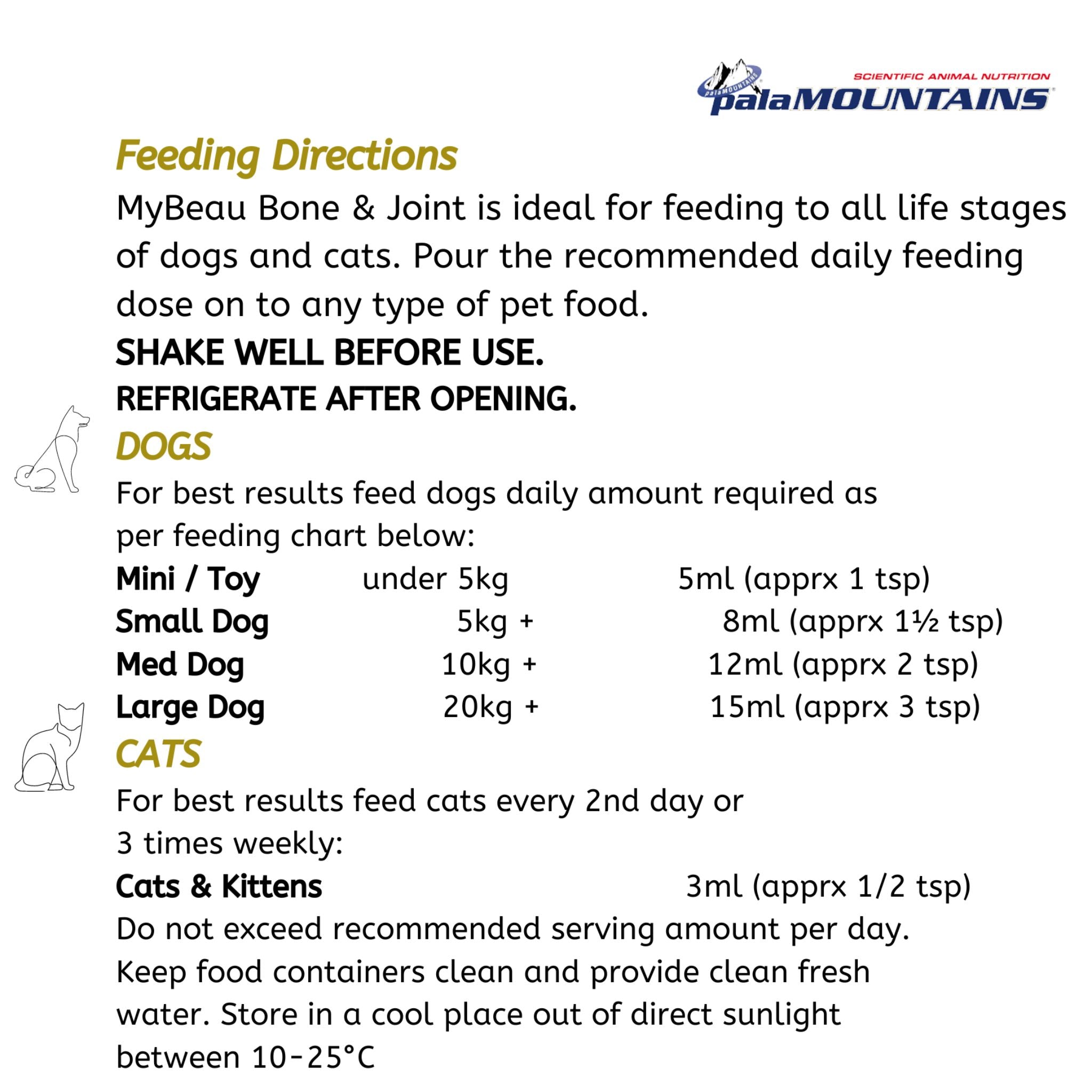Palamountains My Beau Bone & Joint Dogs & Cats Supplement - Rufftail
