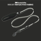 TRUELOVE Nylon Dog Leash: Durable, Reflective & Comfortable - Grey - Rufftail