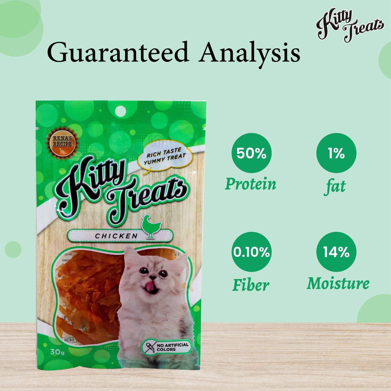 Cataholic, Kitty Cat Treats Soft Chicken Jerky Sliced - 30g - Rufftail