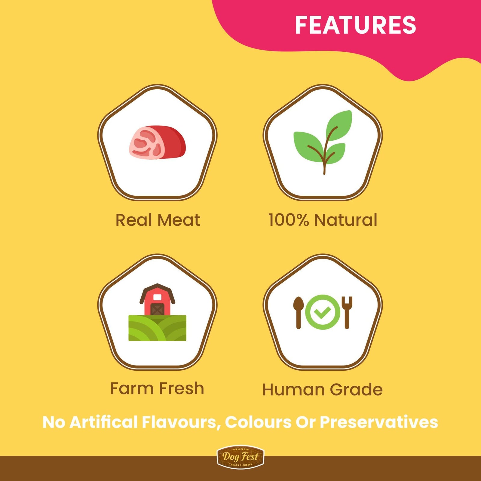 Dogfest Medallions with Ostrich- Healthy & Natural Dog Treat product image 4 - Rufftail Pune