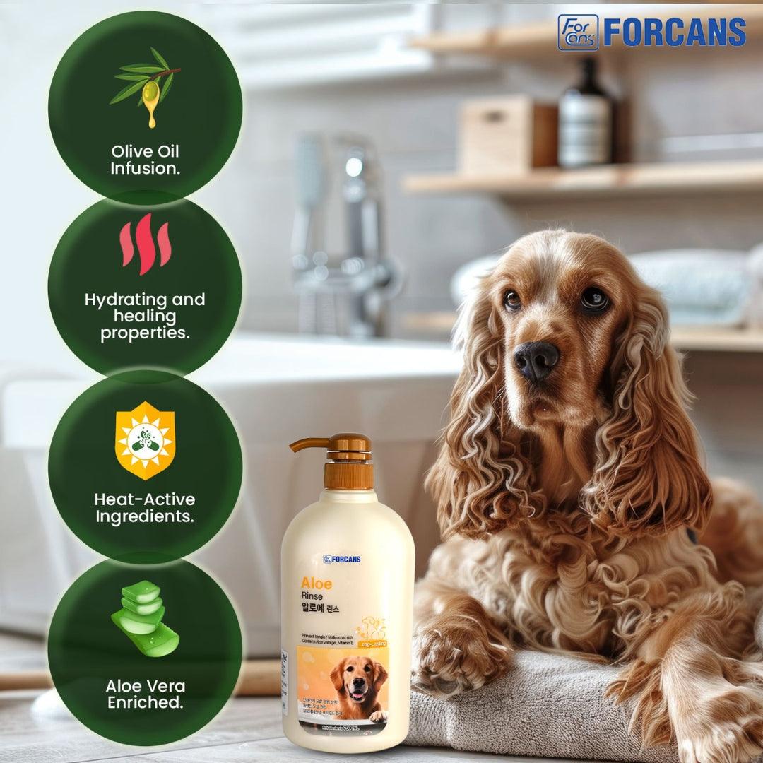 Forbis Aloe Rinse Pet Conditioner- 750ml product image 3 - Rufftail Pune