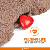 FOFOS Heartbeat Bear Plush Dog Toy – Calming & Soothing for Dogs product image 4 - Rufftail Pune